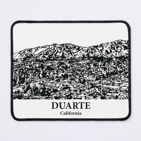 Item preview, Duarte CA - Ink Cityscape Illustration designed and sold by Lakeric Cityscapes.