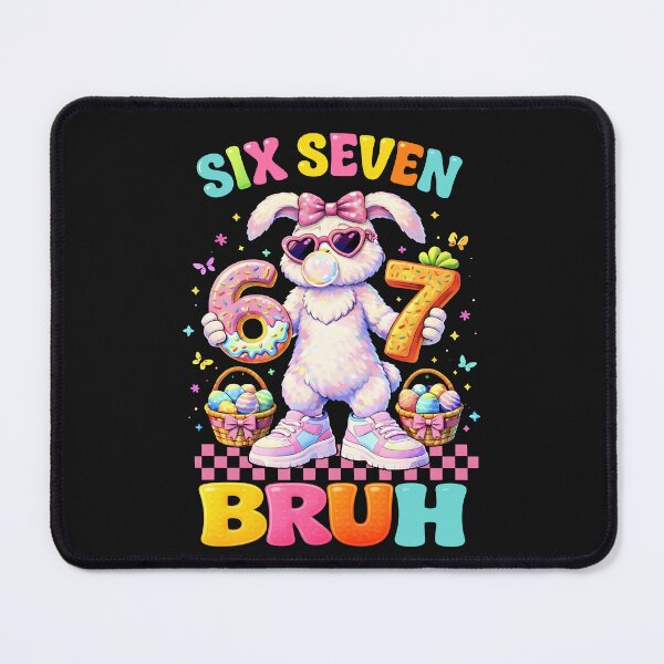 Item preview, Six Seven Bruh Cool Easter Bunny Italian Brainrot 67 Girl Kids Shirt designed and sold by ArmyAbodo.