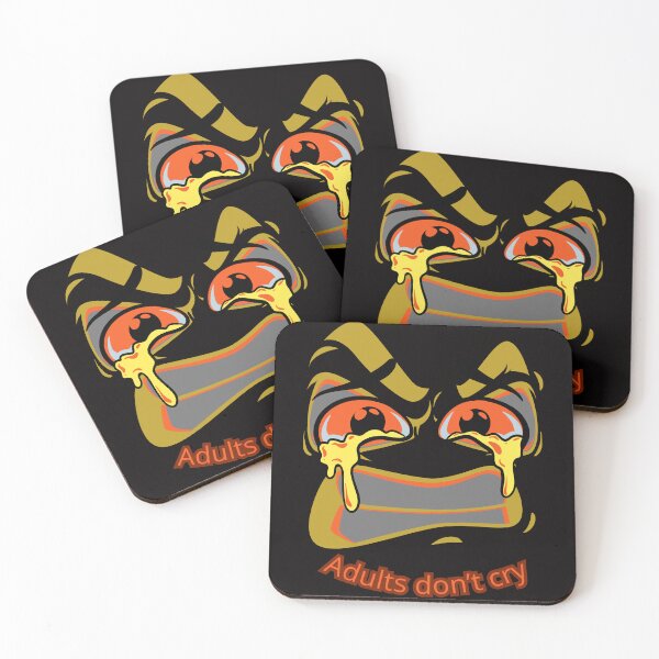 Item preview, Adults Don’t Cry — Surreal Emotional Face Illustration designed and sold by Tadeusz1.