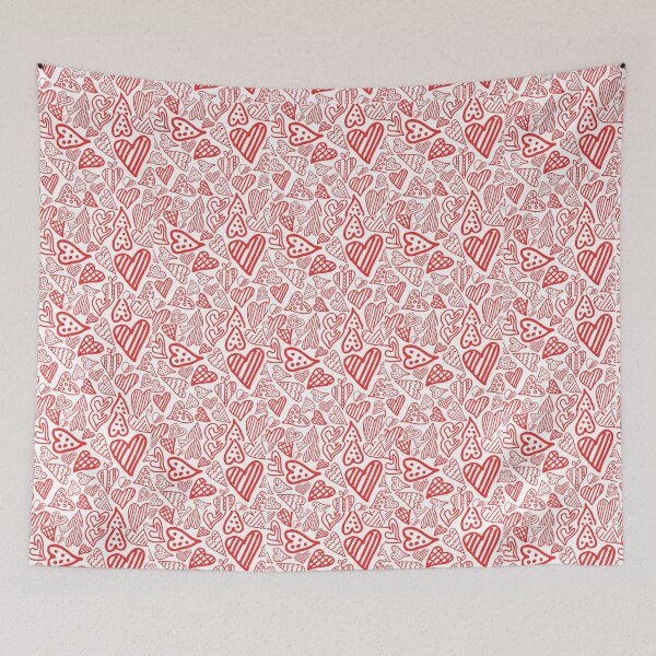 Item preview, Happy Valentine's Day-grafitti hearts,xoxo,pattern image designed and sold by NoManDesign.