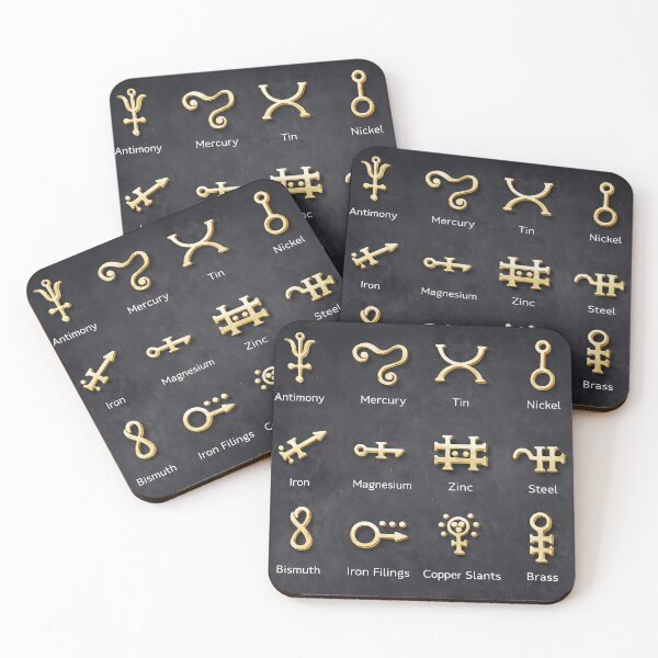 Item preview, Metal symbols designed and sold by Saint Arts Studio.