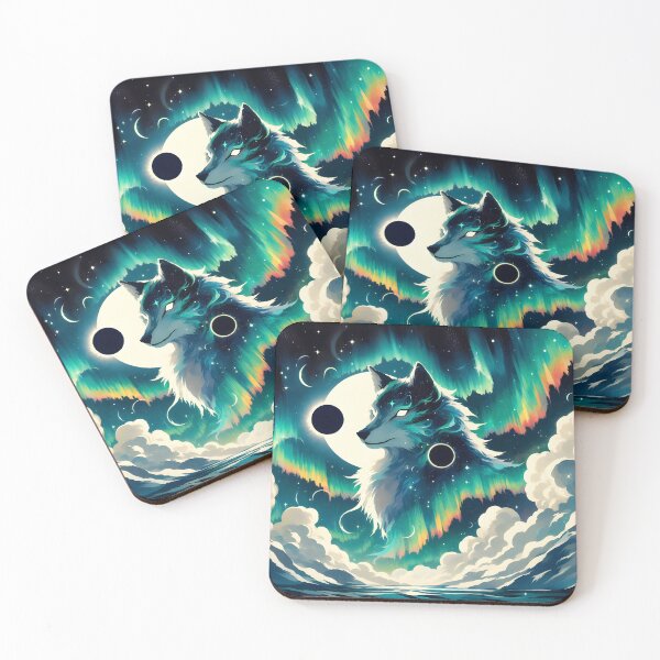Item preview, Northern Lights Wolf, Ai Generated Art   designed and sold by ACC .