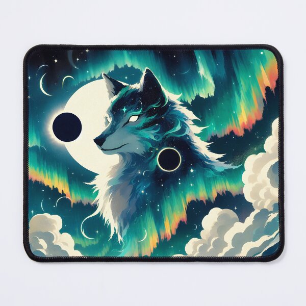 Item preview, Northern Lights Wolf, Ai Generated Art   designed and sold by ACC .