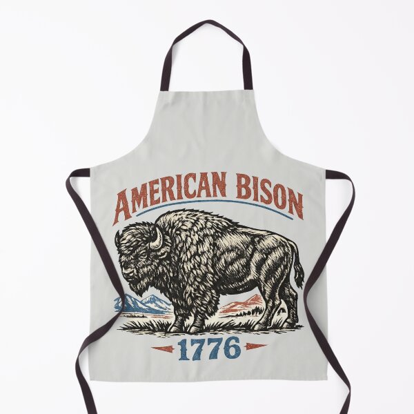 Item preview, American Bison 1776 - Vintage Woodcut designed and sold by DigitalGlade.