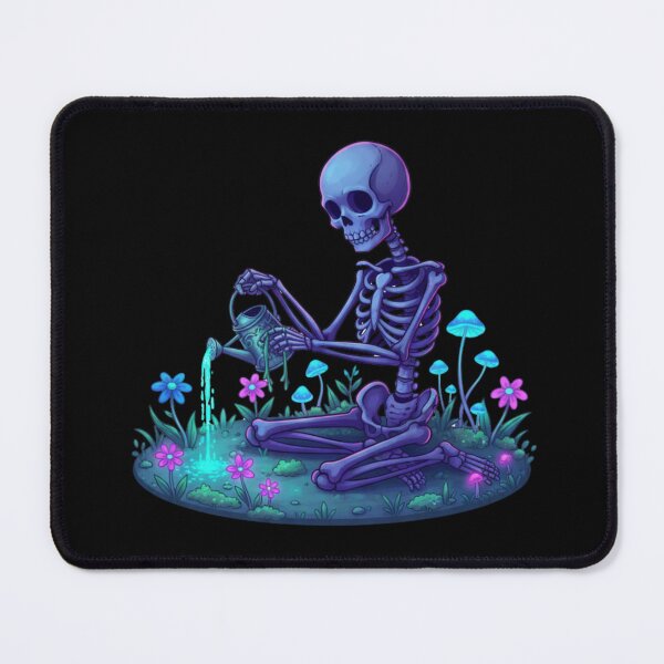 Item preview, Skeleton Watering Flowers Illustration designed and sold by Vellaro.