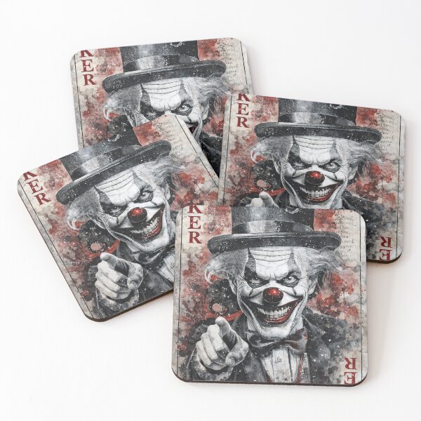 Item preview, Joker Playing Card Wall Art – Dark Clown Poster, Gothic Horror Decor, Man Cave Wall Decor, Creepy Vintage Art designed and sold by art2print.
