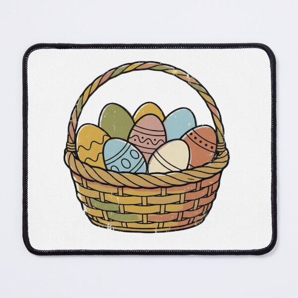 Item preview, Easter Basket with Patterned Eggs designed and sold by urbinet.