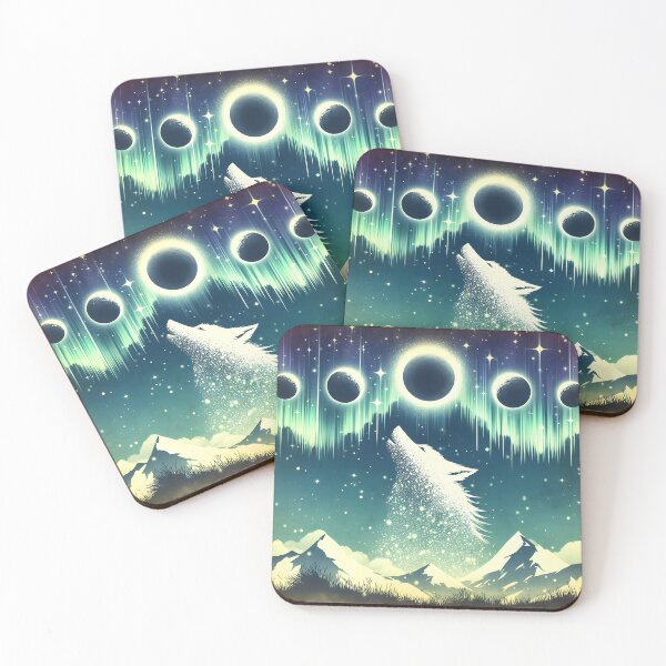 Item preview, Northern Lights Wolf, Ai Generated Art   designed and sold by ACC .