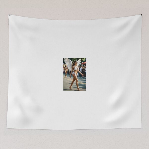 Item preview, Radiant Winged Angel in White Feather Carnival designed and sold by CathryneDelamort.