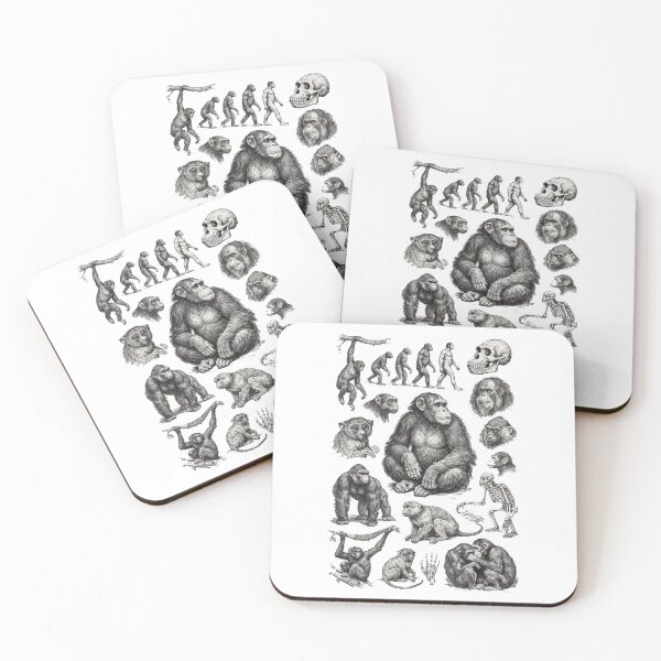 Item preview, Vintage Primate Evolution Monkeys Apes Biology designed and sold by JackCurtis1991.