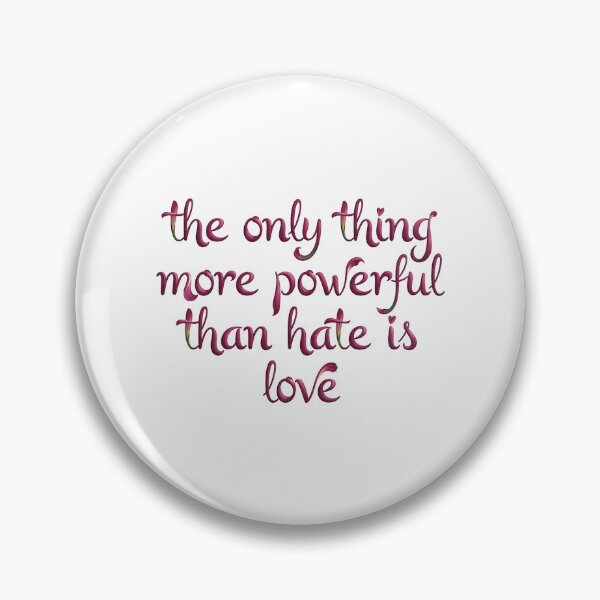 Item preview, Vibrant Magenta Love Over Hate Script designed and sold by zzz888.