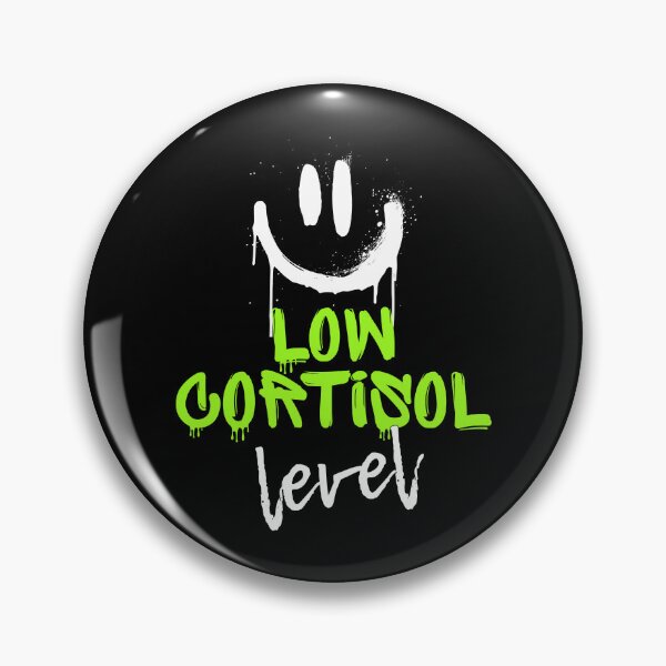 Item preview, Low Cortisol Level - Funny Biohacking Graffiti Smiley Face designed and sold by JB-designstudio.