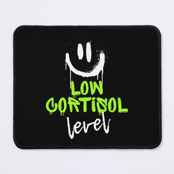 Item preview, Low Cortisol Level - Funny Biohacking Graffiti Smiley Face designed and sold by JB-designstudio.