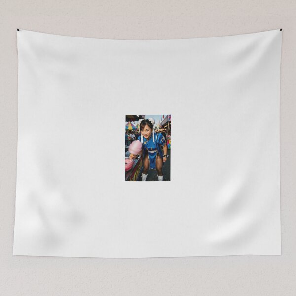 Item preview, Chun-Li at Carnival in Blue Qipao with Cotton Cand designed and sold by CathryneDelamort.