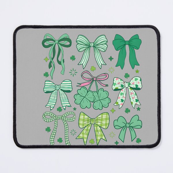 Item preview, Cute Green Shamrock Bow Coquette St Patricks Day designed and sold by GreggRoss.