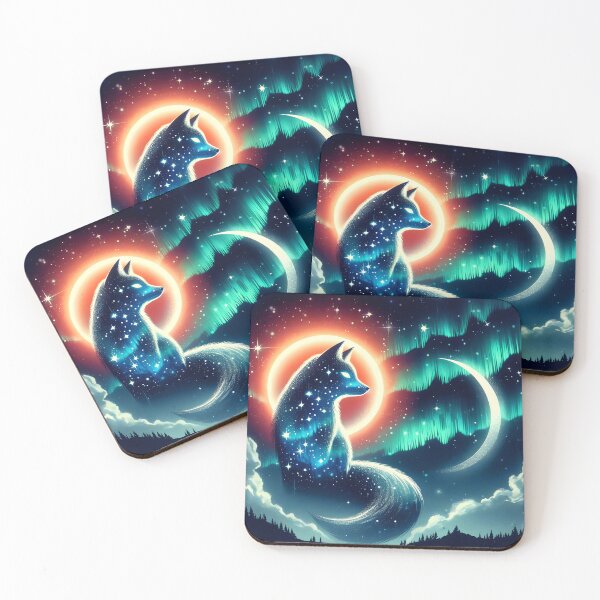 Item preview, Northern Lights Fox, Ai Generated Art   designed and sold by ACC .