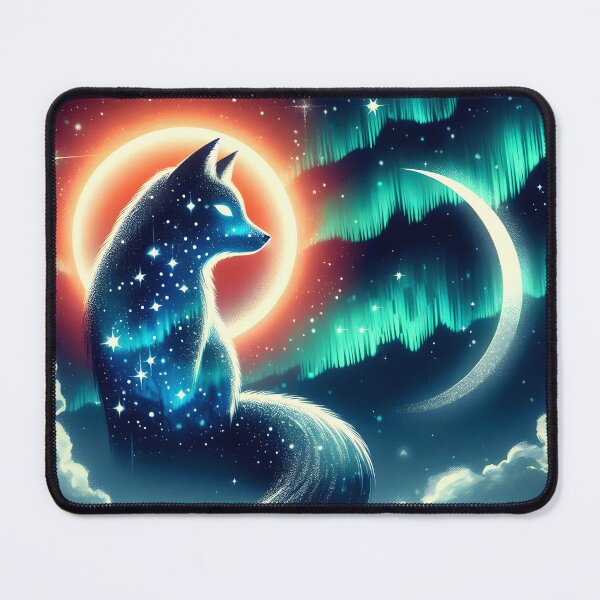 Item preview, Northern Lights Fox, Ai Generated Art designed and sold by ACC .