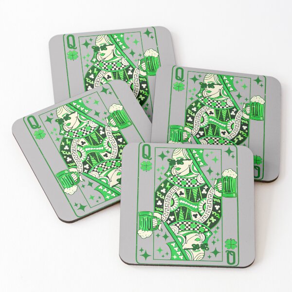Item preview, Shamrock Queen Playing Card Saint Patricks Day designed and sold by GreggRoss.