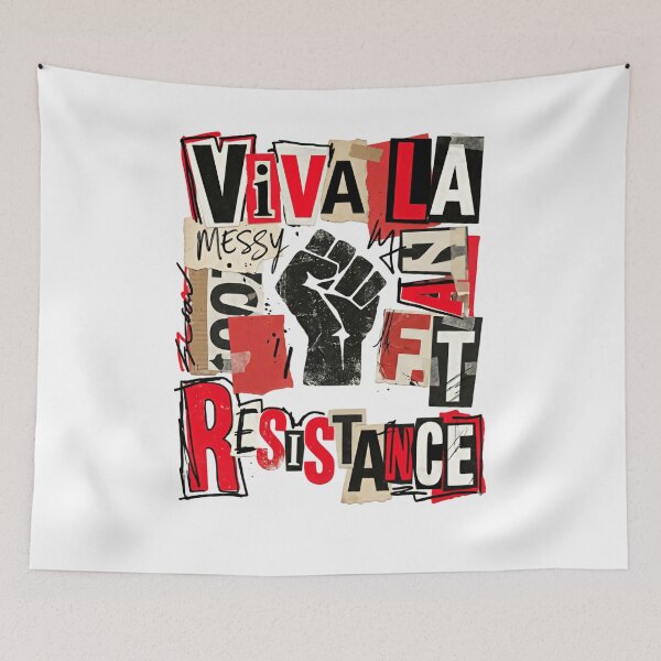 Item preview, Viva La Resistance Protect Our Human Rights designed and sold by SkeletonsDanger.