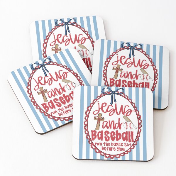Item preview, Jesus and Baseball Christian Preppy Faith Sports Design designed and sold by Artifyo.