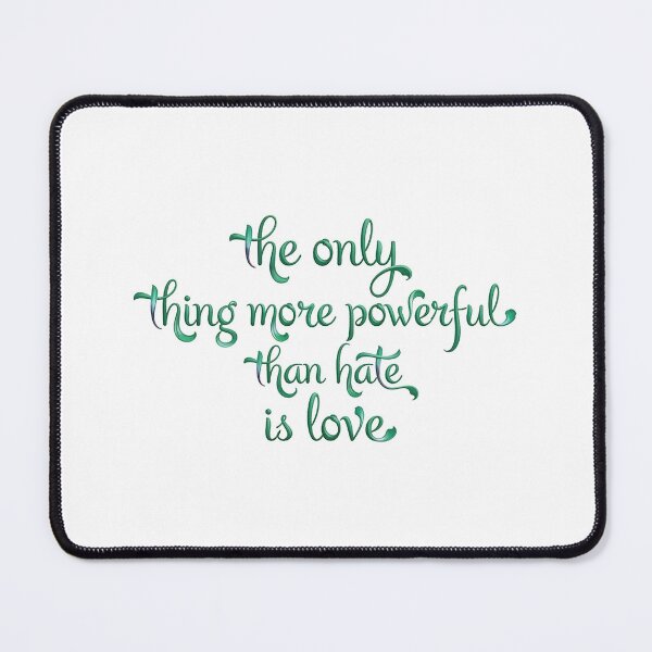 Item preview, Teal Emerald Love Over Hate Script designed and sold by zzz888.
