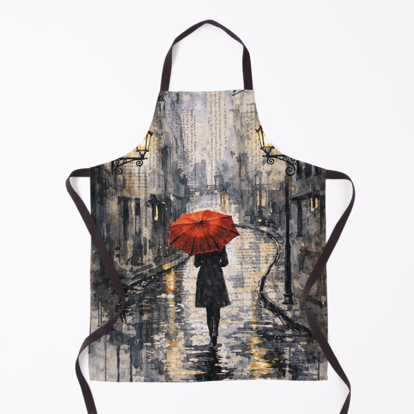 Item preview, Paris Rain Wall Art – Romantic Red Umbrella Street Poster, Vintage Cityscape Decor, Paris Bedroom Aesthetic, Couple Gift designed and sold by art2print.