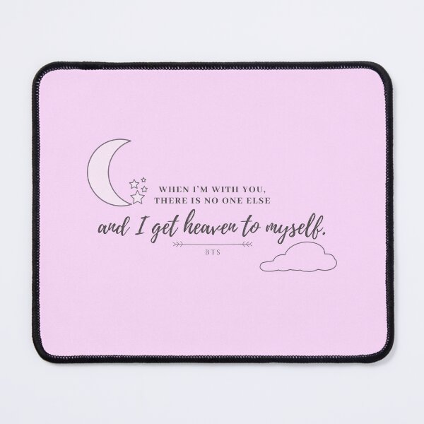 Item preview, BTS JIN The Astronaut When Im with you there is no one else Run Seokjin Ep Tour Army Bangtan Minimalist Cute Lyrics Quote Trending Gift Aesthetic White designed and sold by Winterlock.