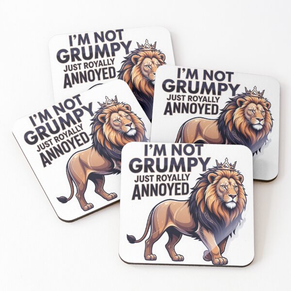 Item preview, Premium Modern Royal Lion Sticker – Royally Annoyed Luxury Decal designed and sold by ARTCREATESHOP.