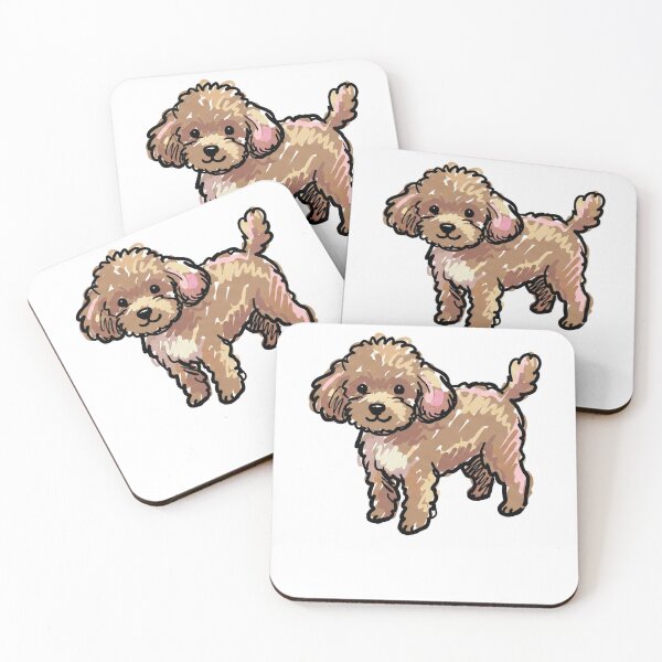 Item preview, Brown Toy Poodle Watercolor Animal Sketch designed and sold by hanappong.