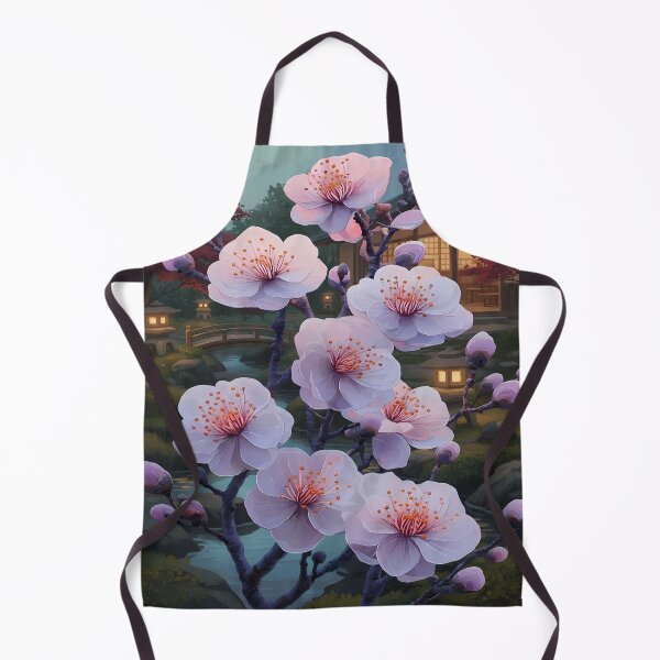 Item preview, Japanese Garden with Cherry Blossoms designed and sold by Bkrayo.