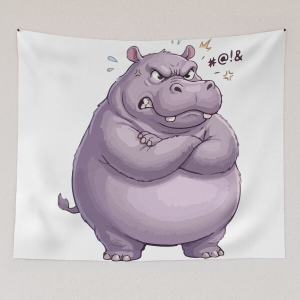 Item preview, I Look Soft But I Will Destroy You Hippopotamus designed and sold by Petzzz.