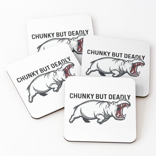 Item preview, Chunky But Deadly Angry Hippopotamus Meme designed and sold by Petzzz.
