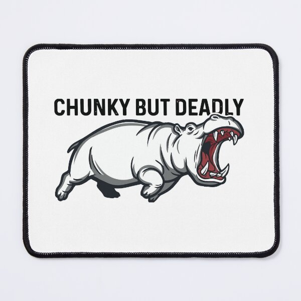 Item preview, Chunky But Deadly Angry Hippopotamus Meme designed and sold by Petzzz.