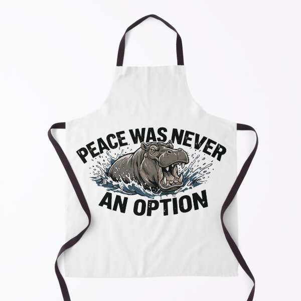 Item preview, Peace Was Never An Option Angry Hippopotamus designed and sold by Petzzz.