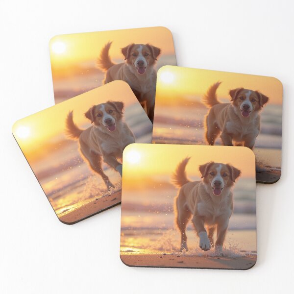 Item preview, Nova Scotia Duck Tolling Retriever - Happy Dog at Beach designed and sold by DesignsByDessie.