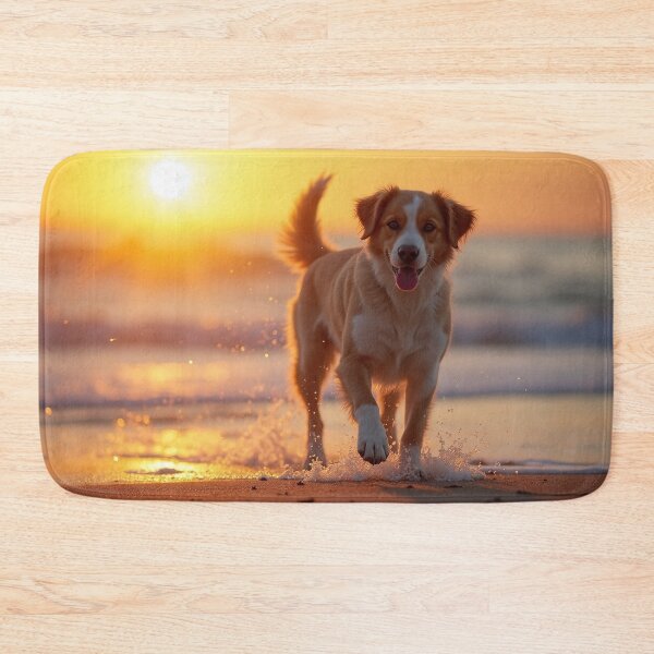 Item preview, Nova Scotia Duck Tolling Retriever - Happy Dog at Beach designed and sold by DesignsByDessie.