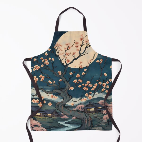 Item preview, Japanese Village Under Cherry Blossoms designed and sold by Bkrayo.