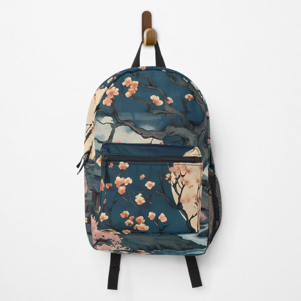 Item preview, Japanese Village Under Cherry Blossoms designed and sold by Bkrayo.