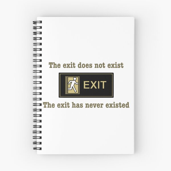 Item preview, Exit (white variant) designed and sold by maryallen138.