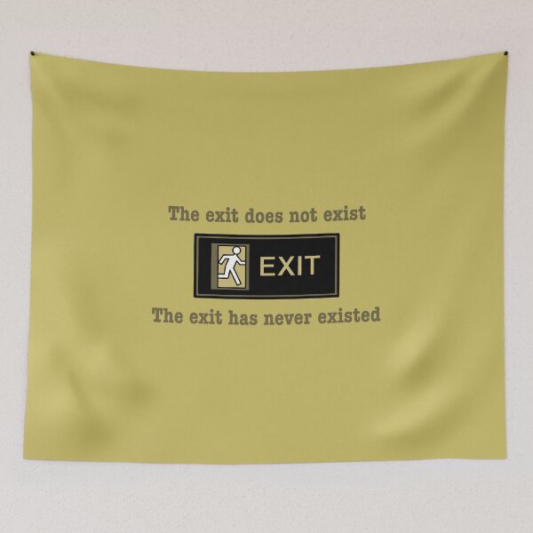 Item preview, Exit (white variant) designed and sold by maryallen138.