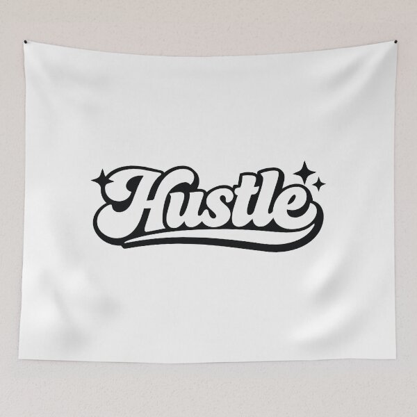 Item preview, Hustle Script Motivational Shirt designed and sold by Modern Creative Designs.