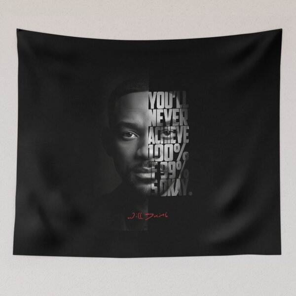 Item preview, Will Smith Split Face Poster designed and sold by Enea Kelo.