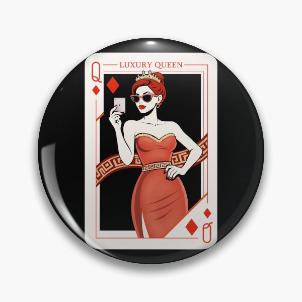 Item preview, Luxury Queen of Diamonds – High Value Woman Playing Card Art designed and sold by MonNoir.