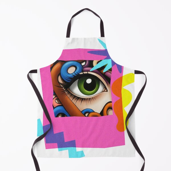 Item preview, Neon Vision – Pop Surreal Eye in Memphis Frame designed and sold by Angellacelin.