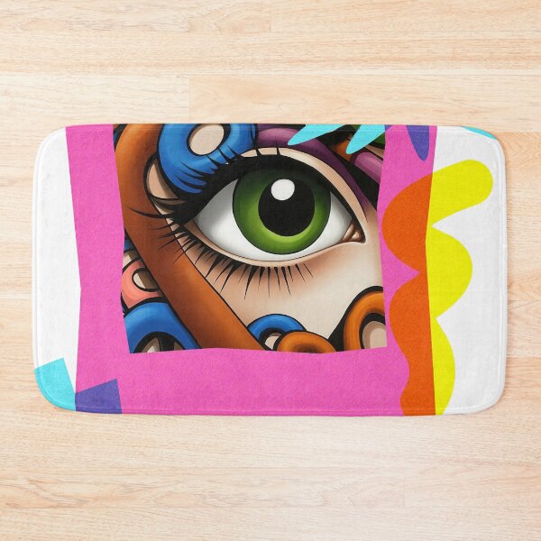 Item preview, Neon Vision – Pop Surreal Eye in Memphis Frame designed and sold by Angellacelin.