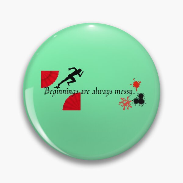 Item preview, "Beginnings Are Always Messy" - Motivational Runner Graphic designed and sold by Miheerala.