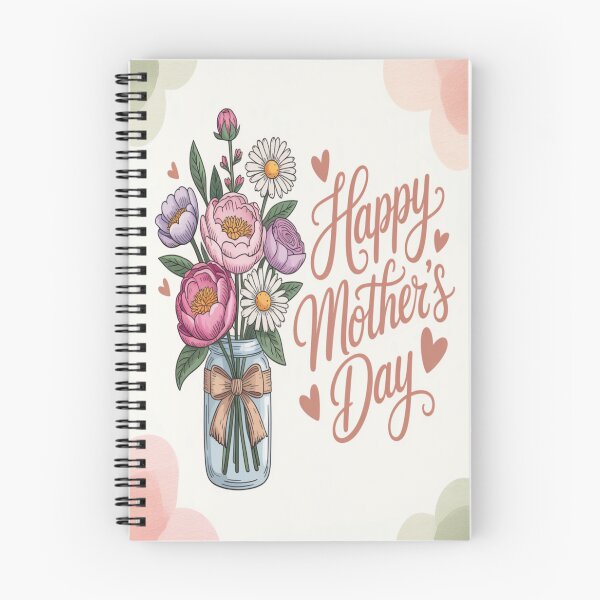 Artikelvorschau, Alles Gute zum Muttertag! Rosa Pfingstrosenstrauß im Einmachglas entworfen und verkauft von Midnight Veil Designs.