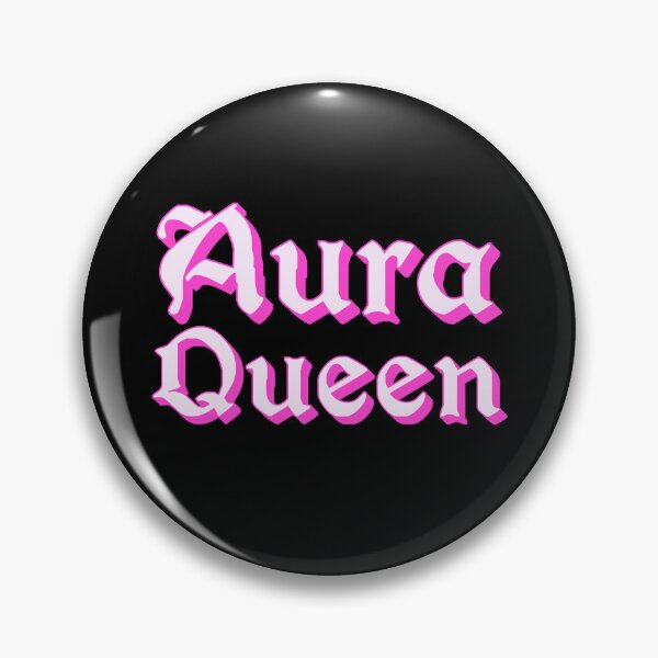 Item preview, Aura Queen in Pink Medieval Typography designed and sold by Memes N Lore .