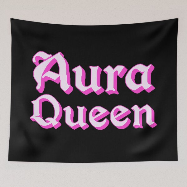Item preview, Aura Queen in Pink Medieval Typography designed and sold by Memes N Lore .