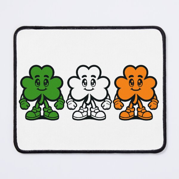Item preview, Happy Ireland Shamrock Friends Flag designed and sold by CeliaZnx.